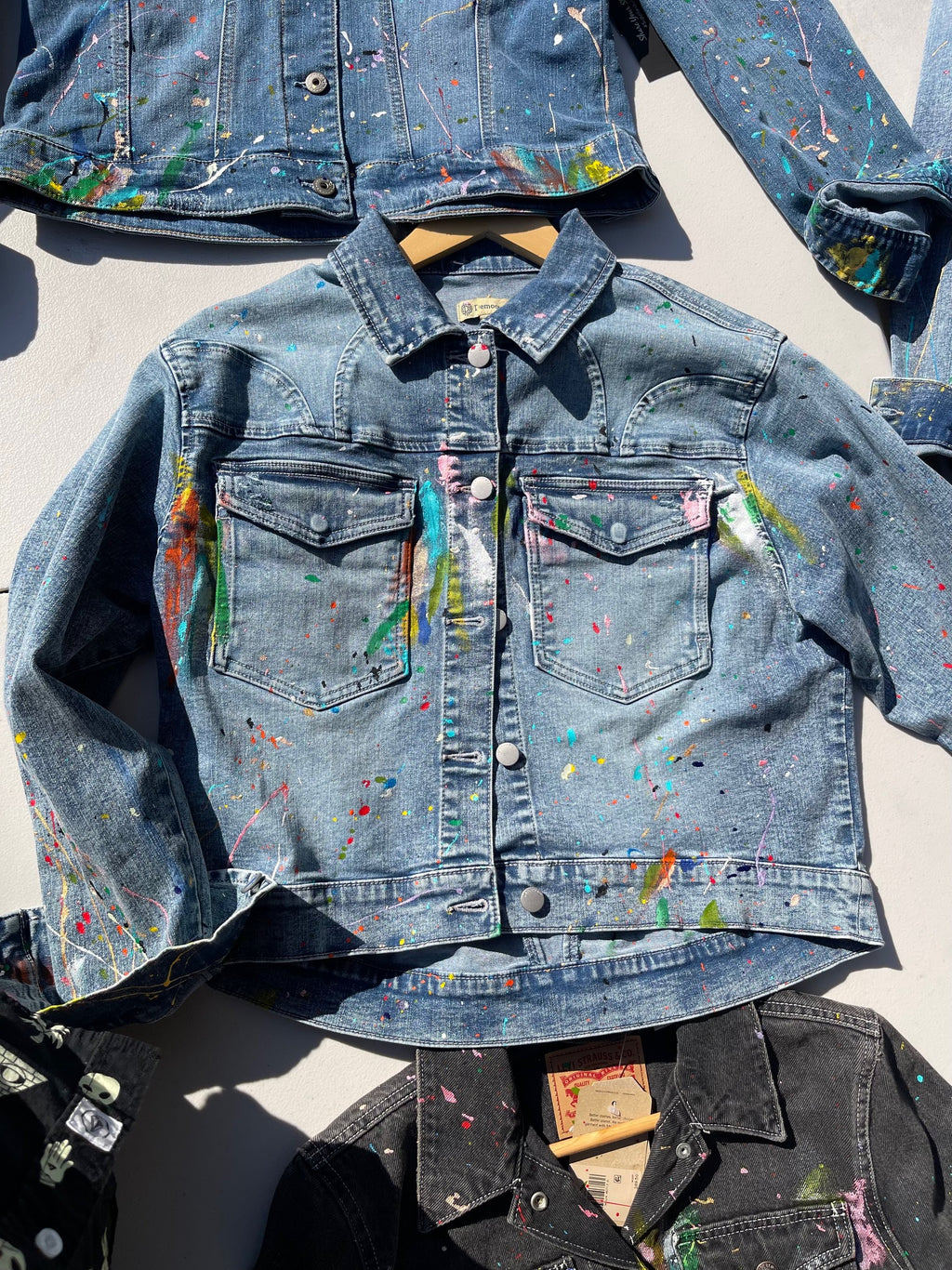 Next Level Hand Painted Jean Jacket